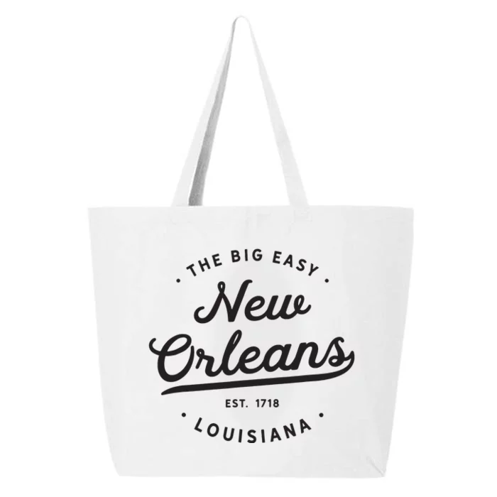 Classic Retro Vintage New Orleans Louisiana Casual Big Easy 25L Jumbo Tote