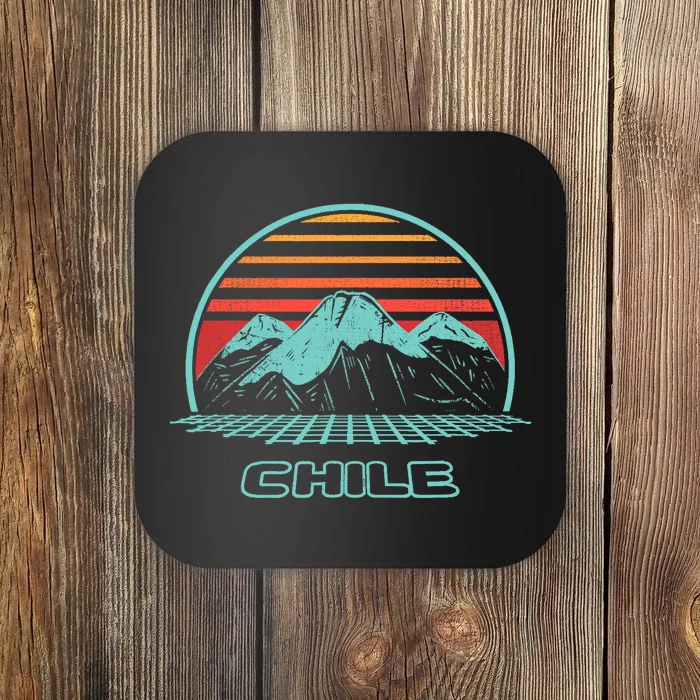 Chile Retro Vintage 80s Style Coaster