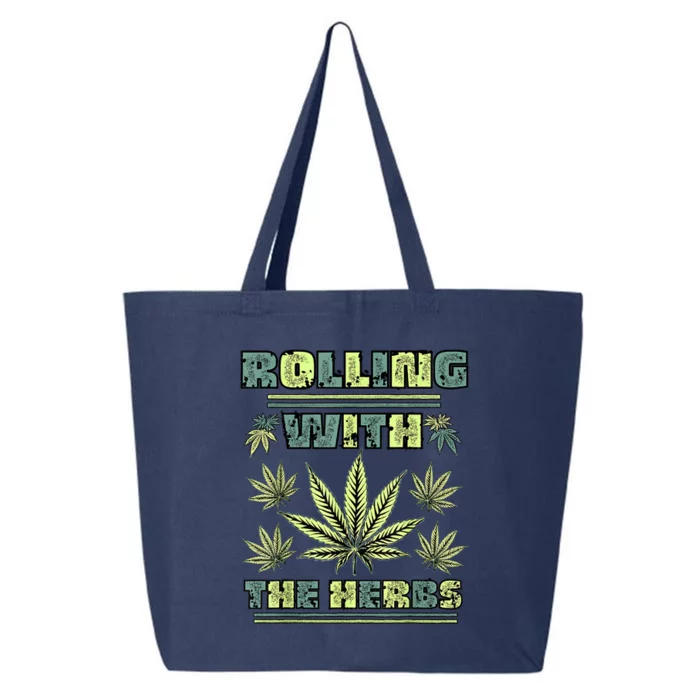 Cool Retro Vintage Style 420 Weed Marijuana Stoner 25L Jumbo Tote