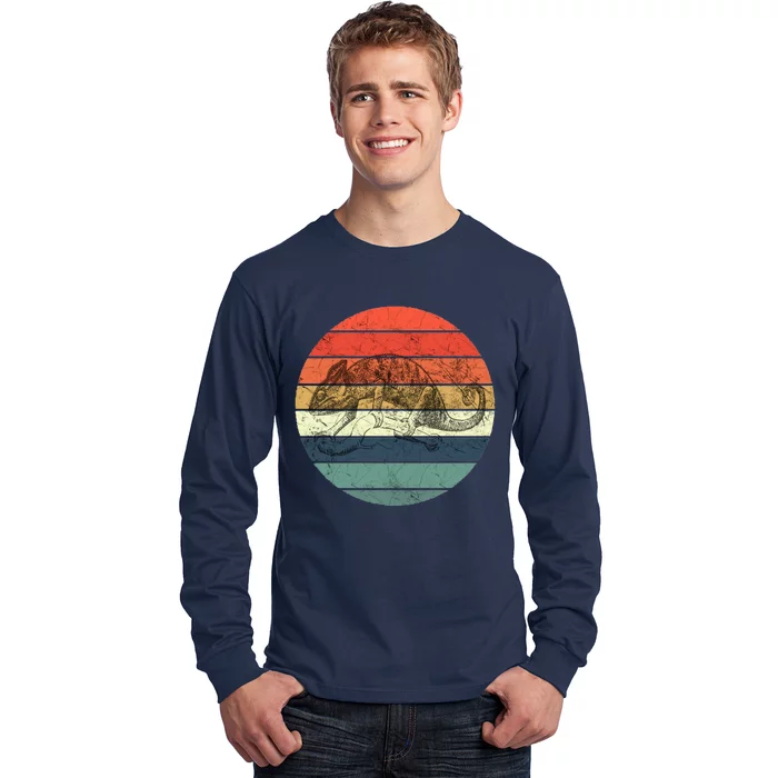 Chameleon Retro Vintage Sunset Long Sleeve Shirt