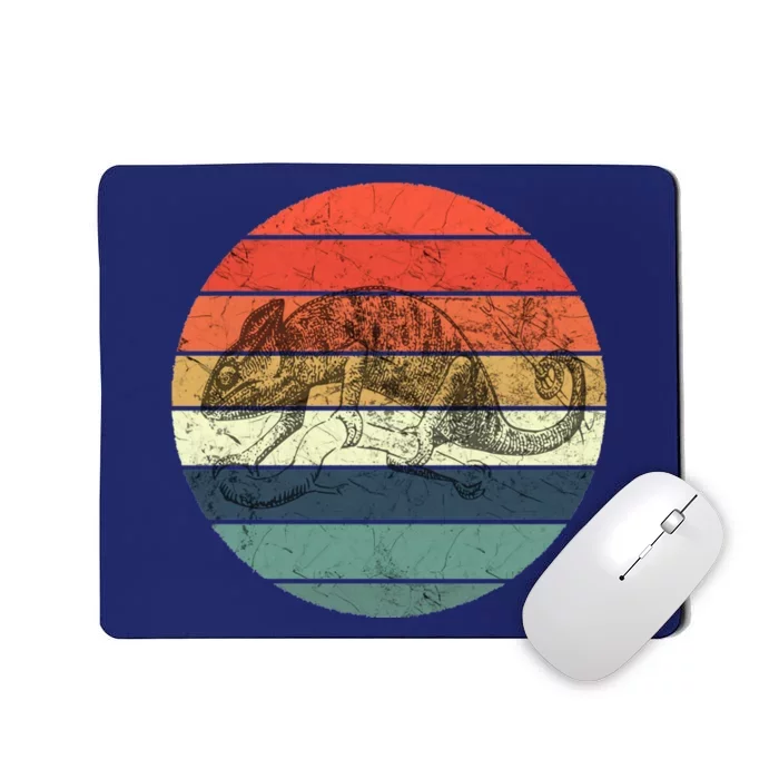 Chameleon Retro Vintage Sunset Mousepad