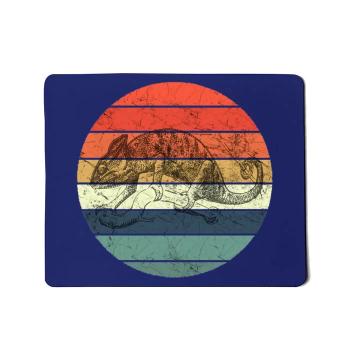 Chameleon Retro Vintage Sunset Mousepad