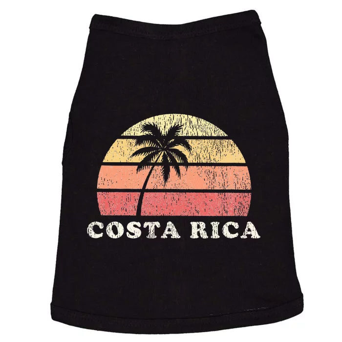 Costa Rica Vintage 70s Retro Throwback Design Doggie Tank