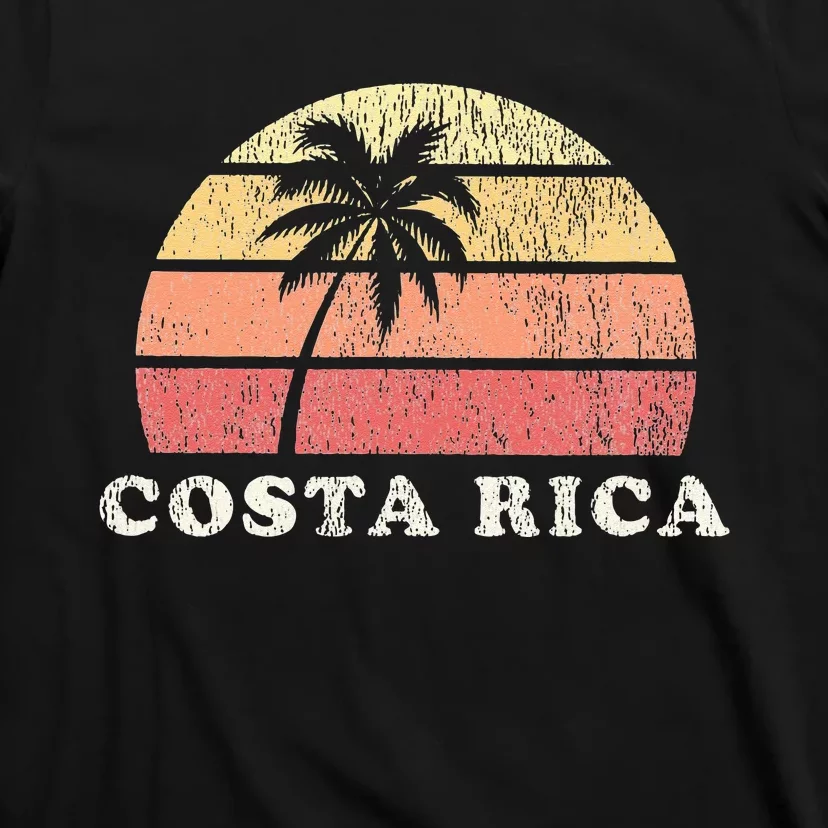 Costa Rica Vintage 70s Retro Throwback Design T-Shirt