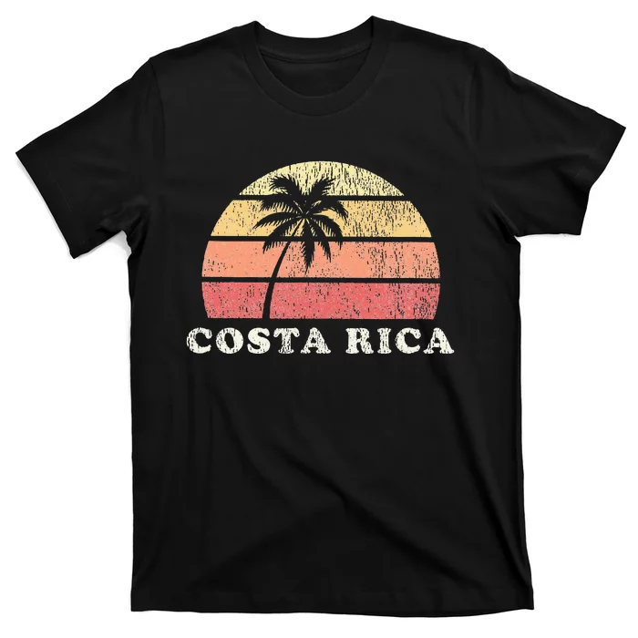 Costa Rica Vintage 70s Retro Throwback Design T-Shirt