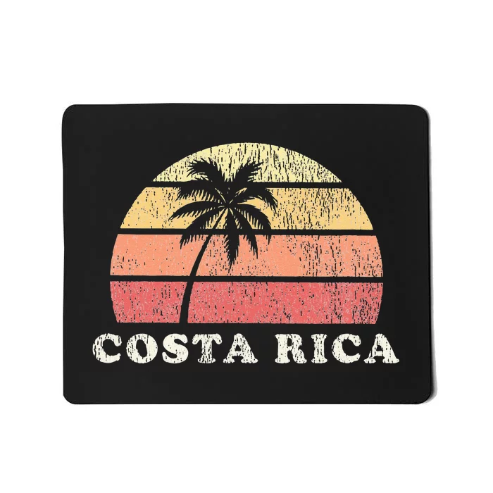 Costa Rica Vintage 70s Retro Throwback Design Mousepad