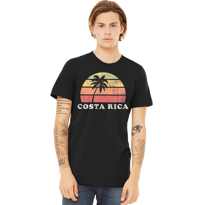 Costa Rica Vintage 70s Retro Throwback Design Premium T-Shirt