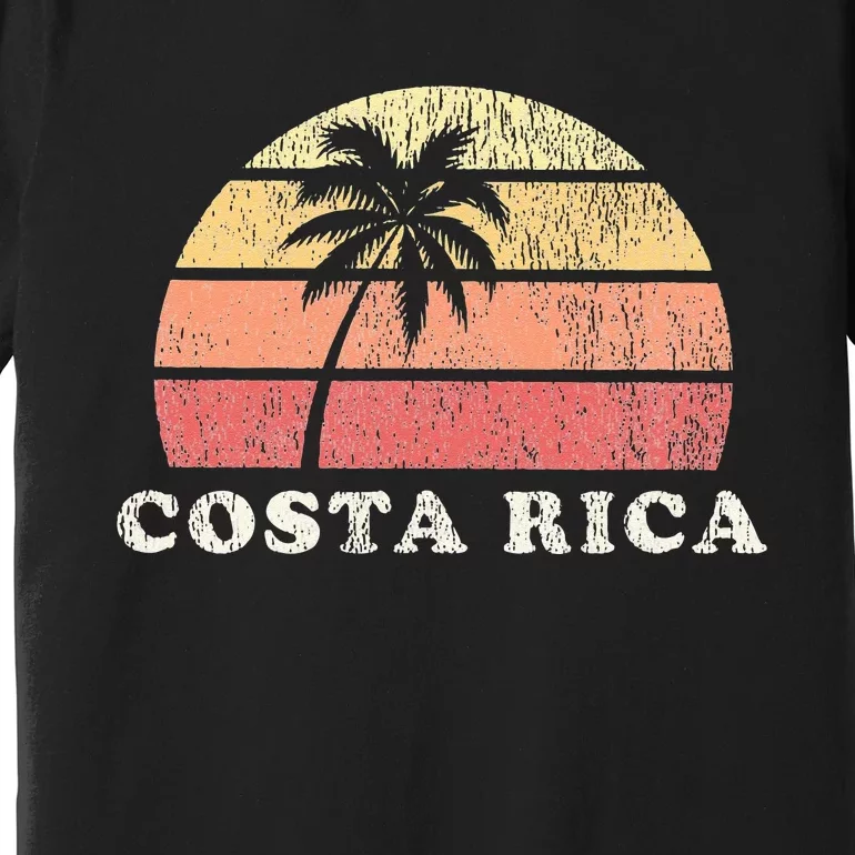 Costa Rica Vintage 70s Retro Throwback Design Premium T-Shirt