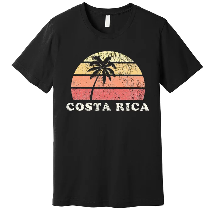 Costa Rica Vintage 70s Retro Throwback Design Premium T-Shirt