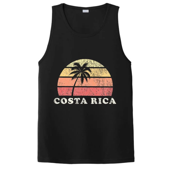 Costa Rica Vintage 70s Retro Throwback Design Performance Tank