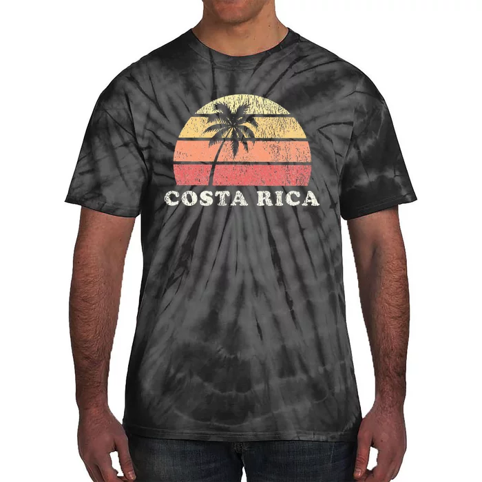 Costa Rica Vintage 70s Retro Throwback Design Tie-Dye T-Shirt