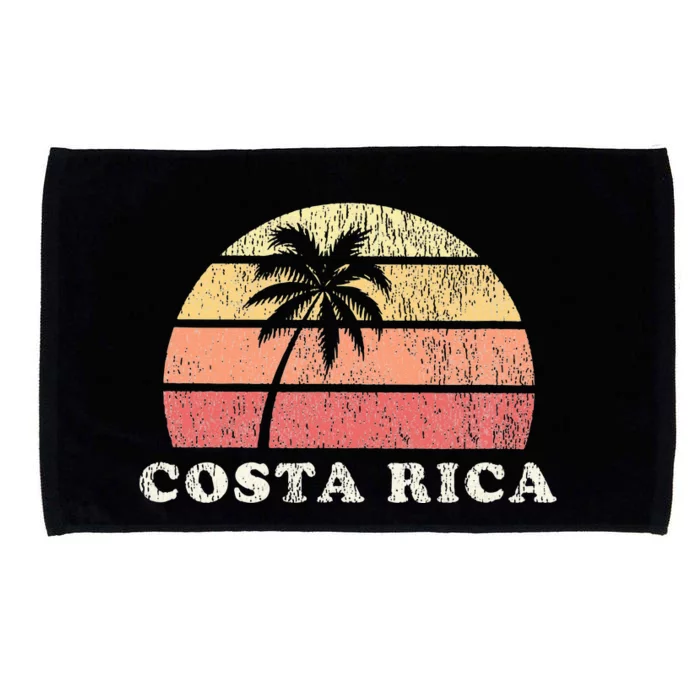 Costa Rica Vintage 70s Retro Throwback Design Microfiber Hand Towel