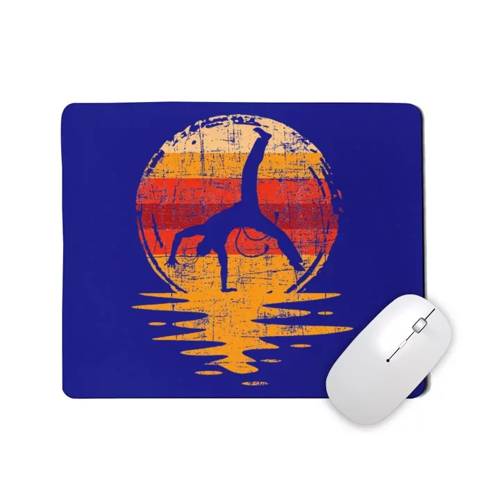 Capoeira Retro Vintage Kickboxing Brazilian Martial Arts Mousepad