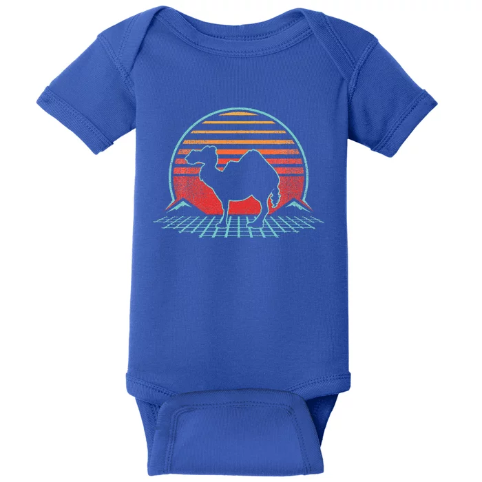 Camel Retro Vintage 80s Style Baby Bodysuit