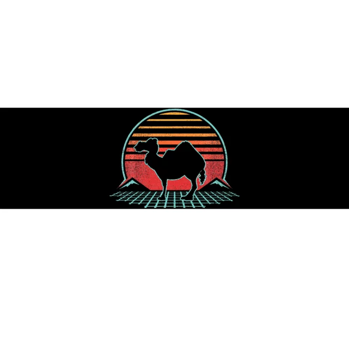 Camel Retro Vintage 80s Style Animal Lover Gift Bumper Sticker