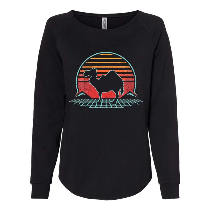 Camel Retro Vintage 80s Style Animal Lover Gift Womens California Wash Sweatshirt