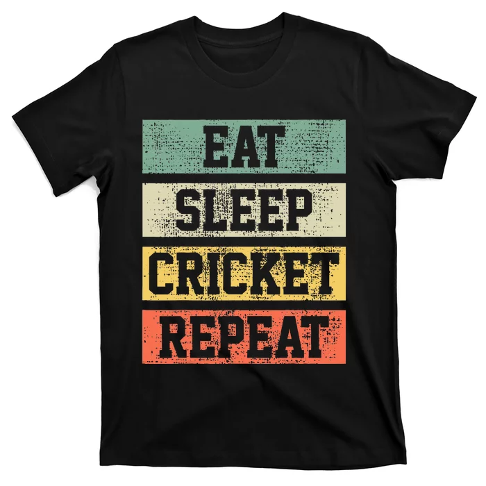 Cricket Retro Vintage Player Coach Gift T-Shirt