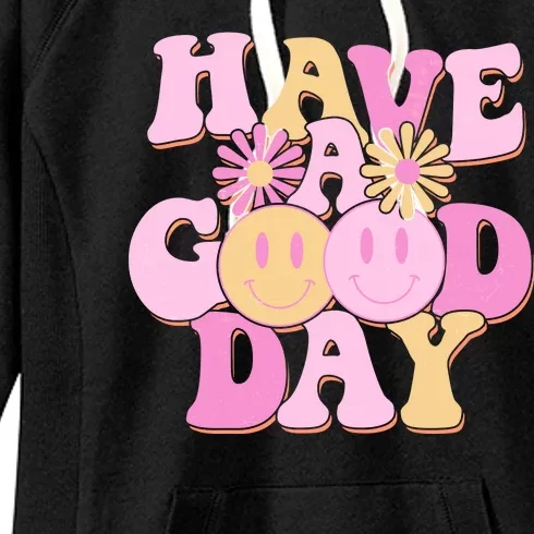 Cute Retro Vintage Hippy 60s Have A Good Day Women's Fleece Hoodie