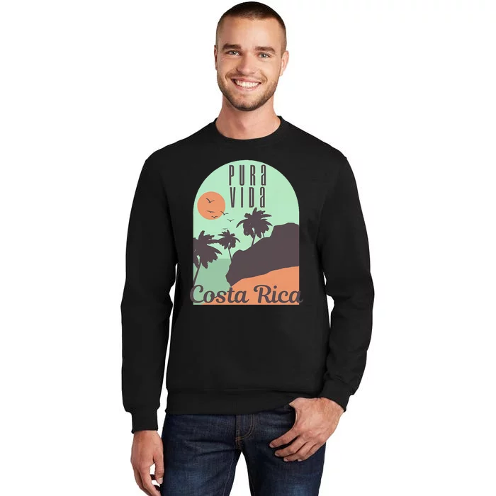 Costa Rica Vintage Retro Souvenir Gift Tall Sweatshirt