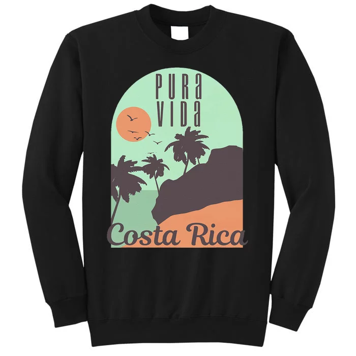 Costa Rica Vintage Retro Souvenir Gift Tall Sweatshirt