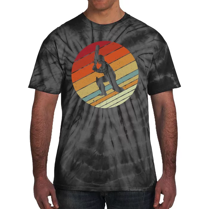 Cricket Retro Vintage Player Coach Gift Tie-Dye T-Shirt