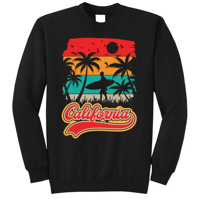 California Retro Vintage Print Tall Sweatshirt