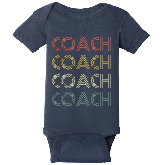 Coach Retro Vintage For Retired Men Husband Dad Baby Bodysuit