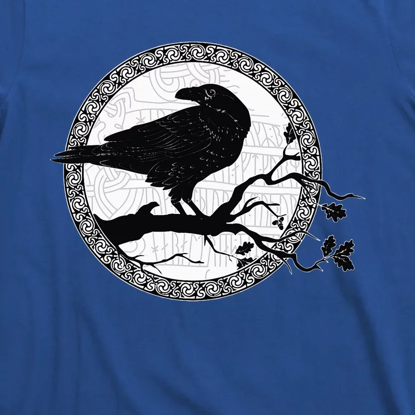 Celtic Raven Viking Wisdom Tattoo Art T-Shirt