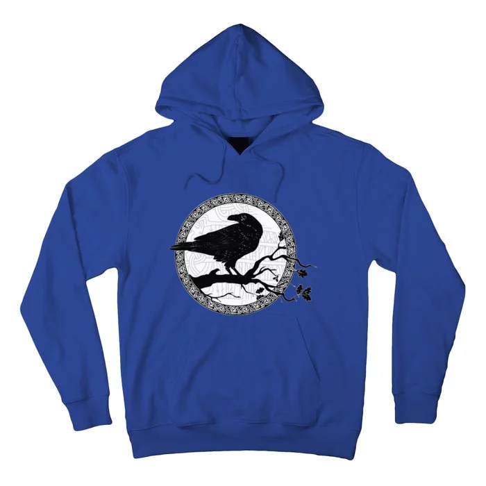 Celtic Raven Viking Wisdom Tattoo Art Tall Hoodie