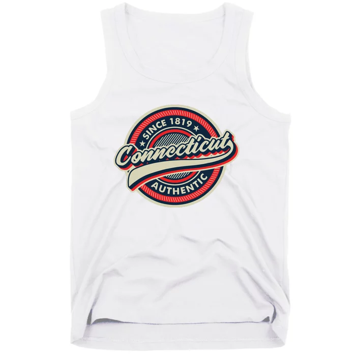 Connecticut Retro Vintage Mountains Nature Hiking Tank Top