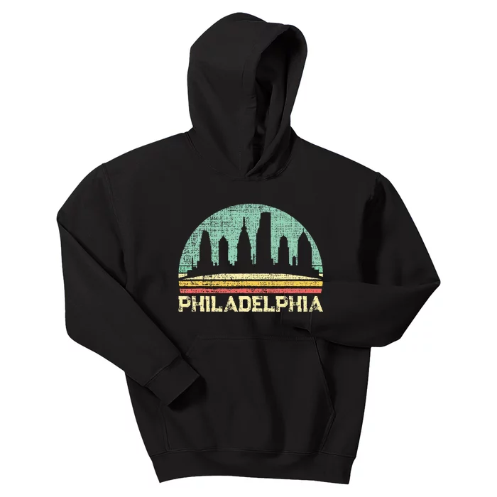 Classic Retro Vintage Philadelphia City Pennsylvania Kids Hoodie