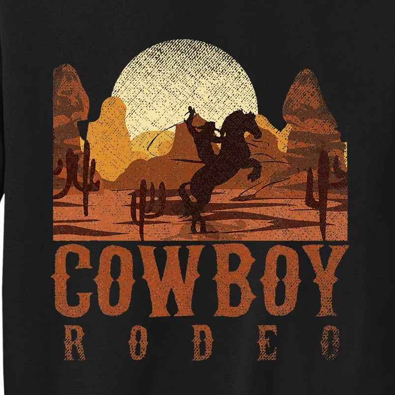 Cowboy Rodeo Western Texan Gift Horseback Riding Cowboy Sweatshirt