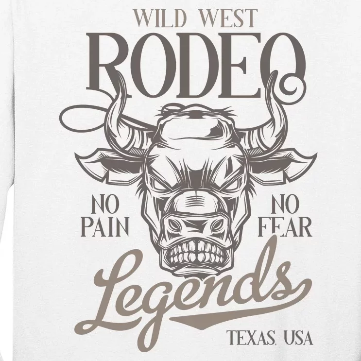 Cowboy Rodeo Wild West Texas Tall Long Sleeve T-Shirt