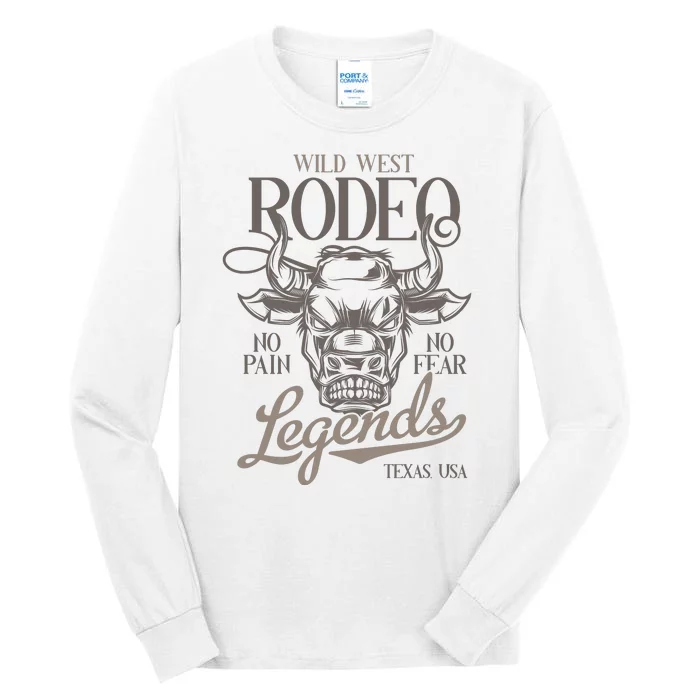 Cowboy Rodeo Wild West Texas Tall Long Sleeve T-Shirt