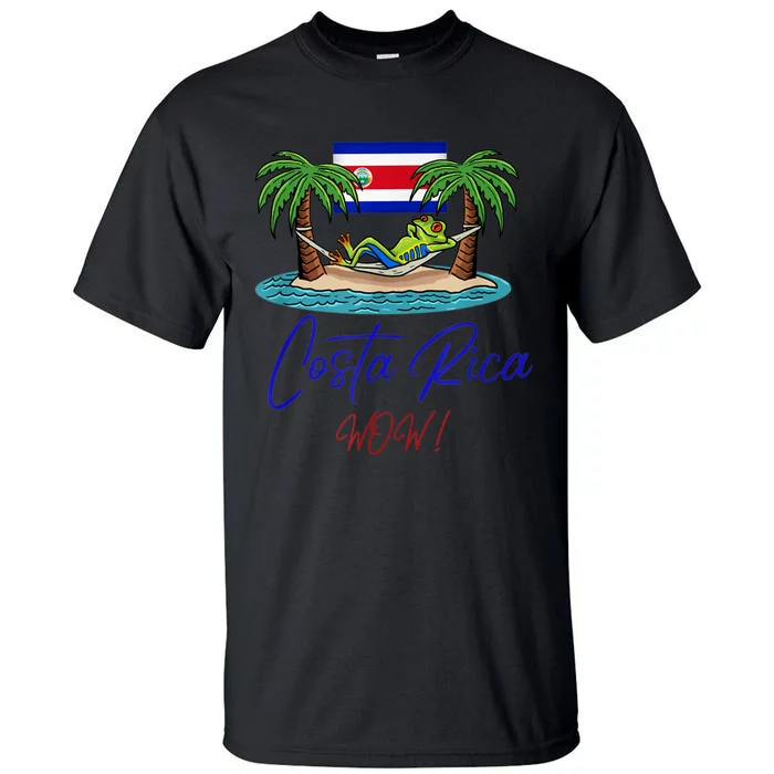 Costa Rica Wow Costa Rican Flag Tall T-Shirt