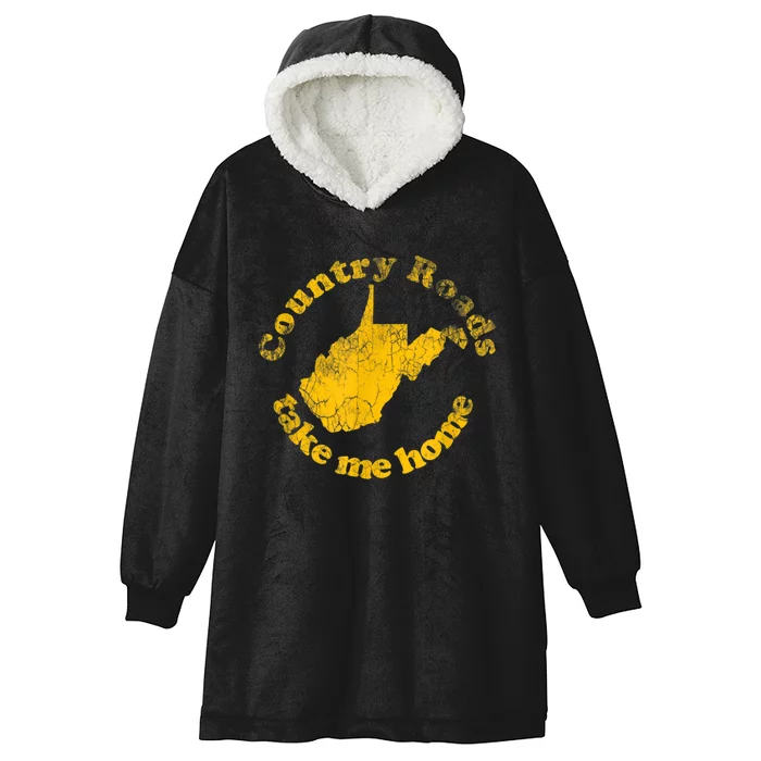 Country Roads West Virginia Take Me Home Hooded Wearable Blanket