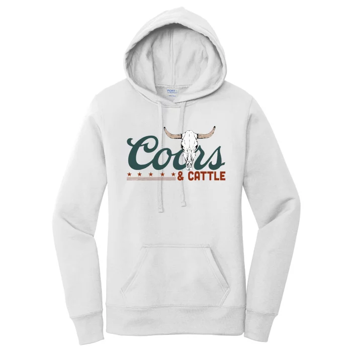 Cattle Rodeo Western Cowboy Women's Pullover Hoodie