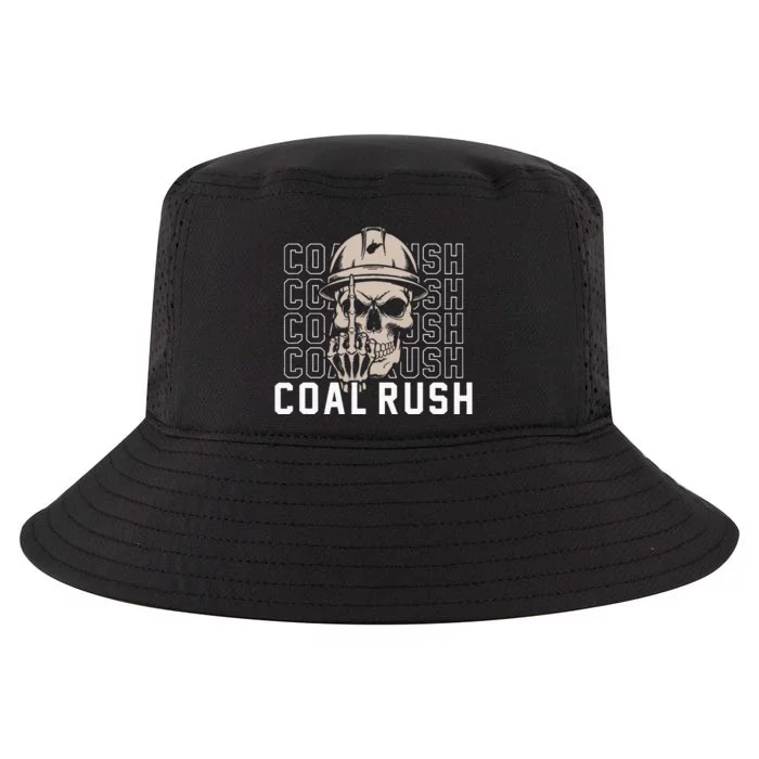 Coal Rush West Virginia Skull Coal Miner Hard Hat Cool Comfort Performance Bucket Hat