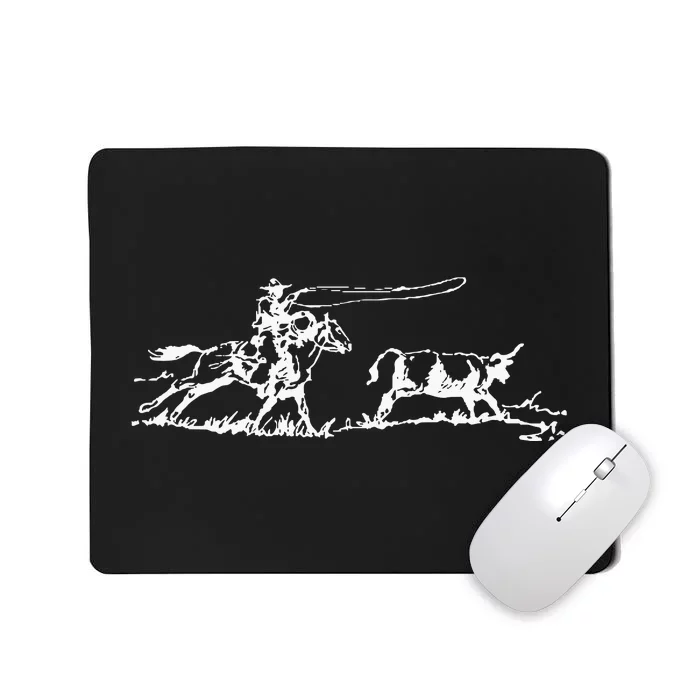 Cowboy Roping Western Cowboy Roping Mousepad