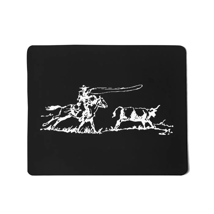 Cowboy Roping Western Cowboy Roping Mousepad