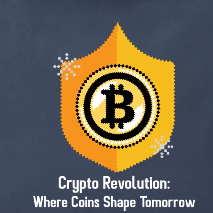 Crypto Revolution: Where Coins Shape Tomorrow Bitcoin Investing Zip Tote Bag