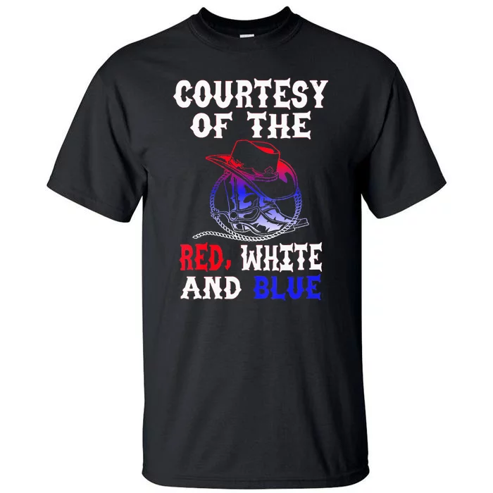 Courtesy Red White And Blue Tall T-Shirt