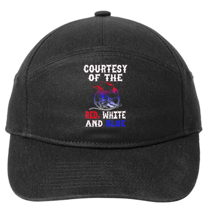 Courtesy Red White And Blue 7-Panel Snapback Hat