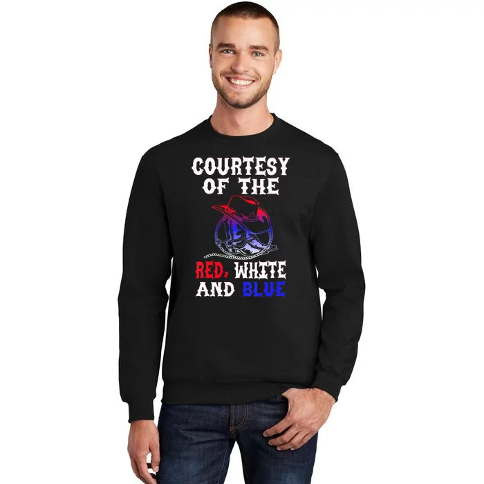 Courtesy Red White And Blue Tall Sweatshirt