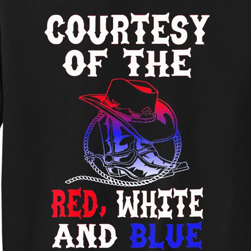 Courtesy Red White And Blue Tall Sweatshirt