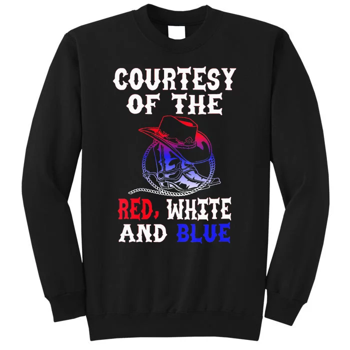 Courtesy Red White And Blue Tall Sweatshirt