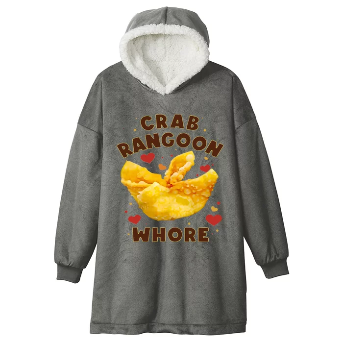 Crab Rangoon Whore Hooded Wearable Blanket