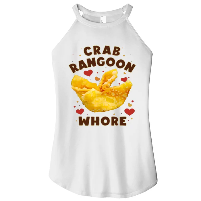 Crab Rangoon Whore Women’s Perfect Tri Rocker Tank