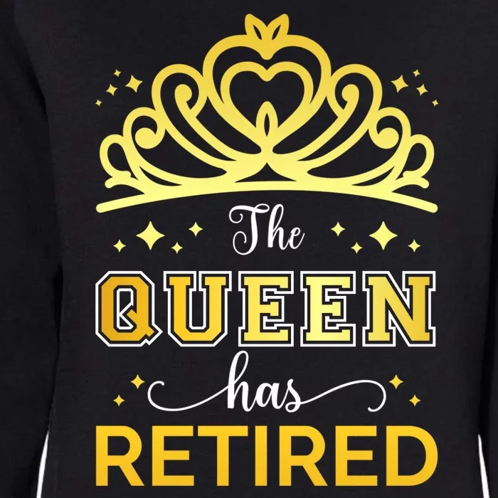 Cute Retired Woman Queen Has Retired Legend Womens California Wash Sweatshirt