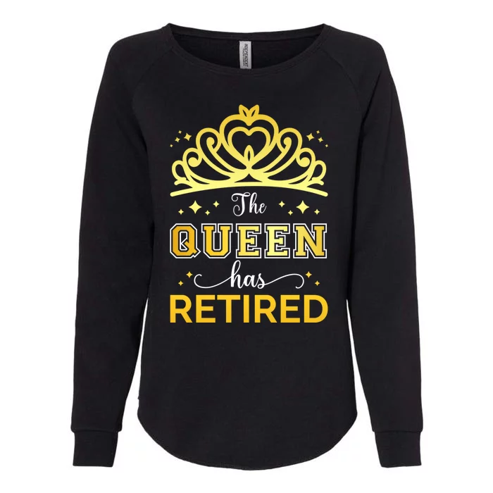 Cute Retired Woman Queen Has Retired Legend Womens California Wash Sweatshirt